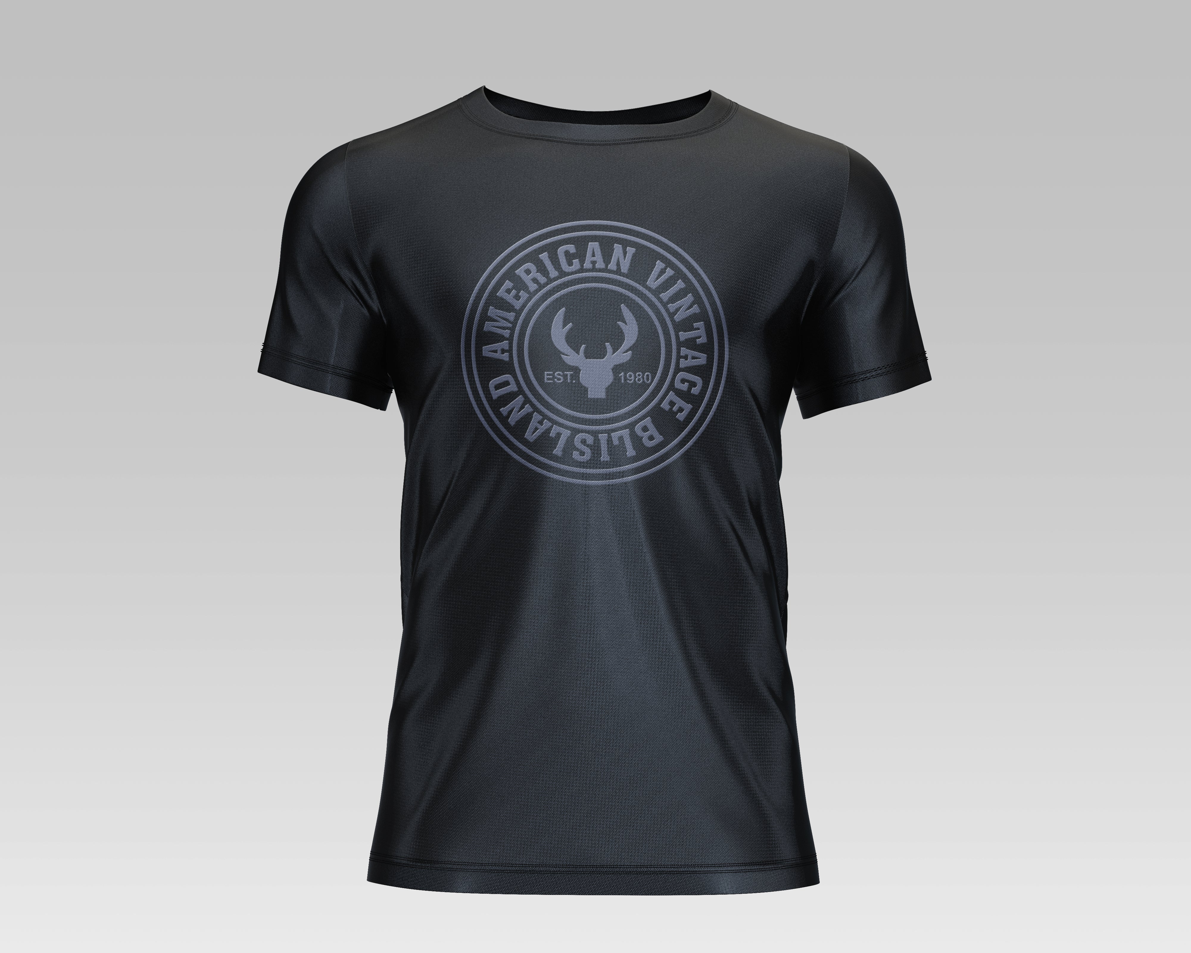 Black Cotton T-Shirt - Anton India