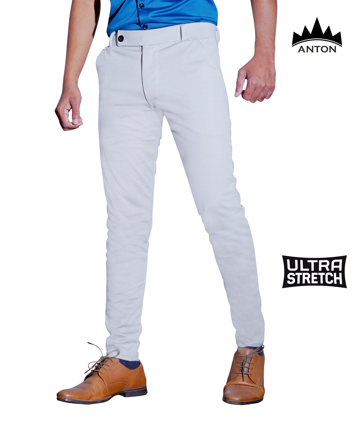 Casual Trouser Light Grey - Anton India